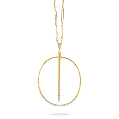 Doves by Doran Paloma Fibonacci Collection Circle Pendant