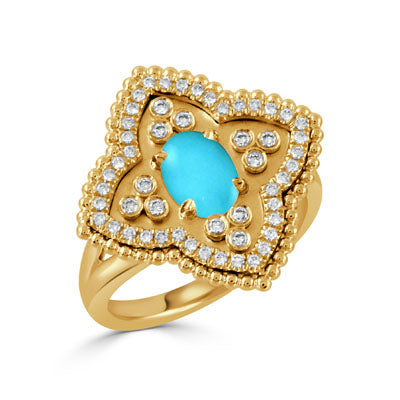 Doves by Doron Paloma Ravenna Collection Turquoise Ring