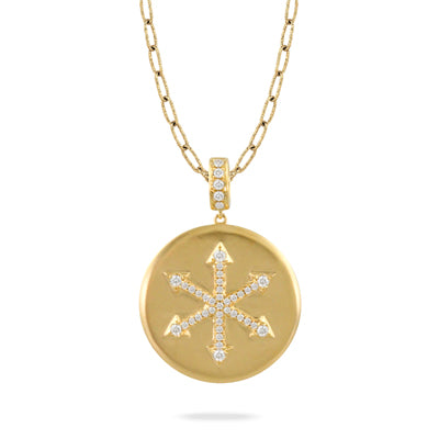 Doves by Doran Paloma Fibonacci Collection Medallion Pendant