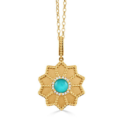 Doves by Doron Paloma Justinian Collection Turquoise Pendant