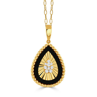 Doves by Doran Paloma Helios Collection Black Onyx Pendant