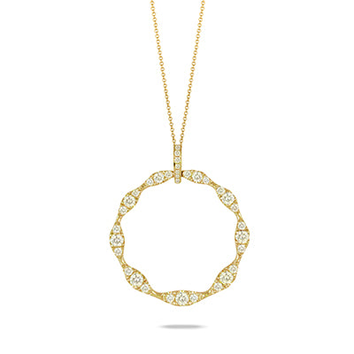 Doves by Doran Paloma Fibonacci Collection Circle Pendant