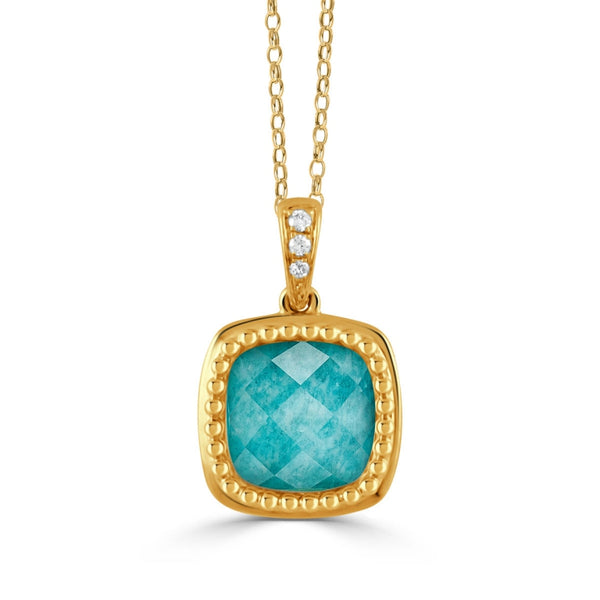 Doves by Doron Paloma Justinian Collection Amazonite Pendant