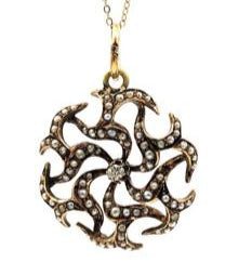 Estate 14 Karat Yellow Gold Victorian Era Pendant