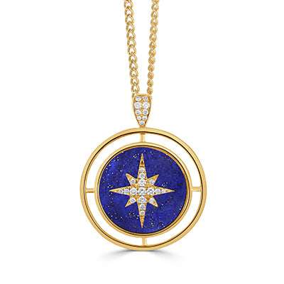 Doves by Doron Paloma Celestia Collection Lapis Pendant