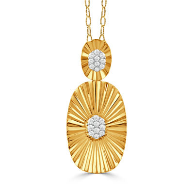 Doves by Doran Paloma Helios Collection Diamond Pendant