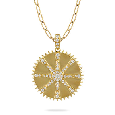 Doves by Doran Paloma Fibonacci Collection Medallion Pendant