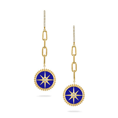 Doves by Doron Paloma Maritime Collection Lapis Earrings