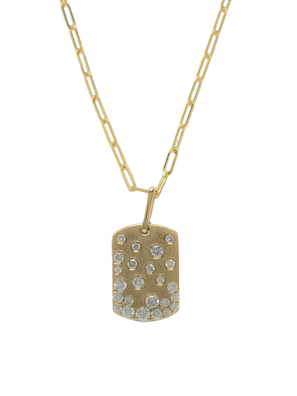 Dilamani 14k Yellow Gold "Confetti" Diamond Pendant