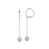 Pure Dink Sterling Silver Single Drop Earrings