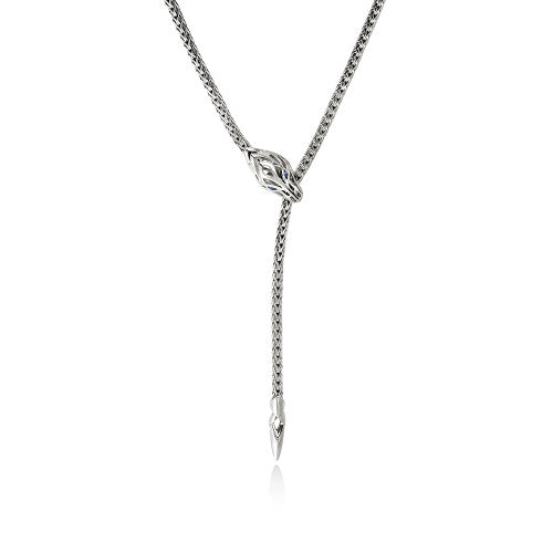 Naga Lariat, Sterling Silver, 2.5MM